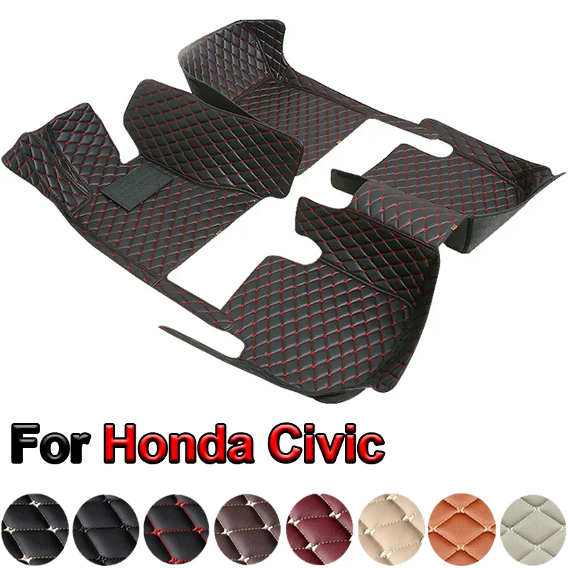 

3 шт. автомобильные коврики на заказ для Honda Civic 2005-2023, автомобильные ковры, аксессуары для ног
