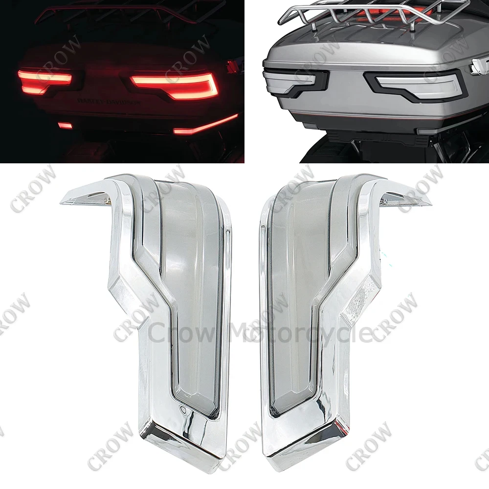 

Motorcycle Rear Tour-Pak King Tour Pack LED Brake/Turn/Tail Lamp For Harley Touring Ultra Limited Electra Road Glide 2014-2022