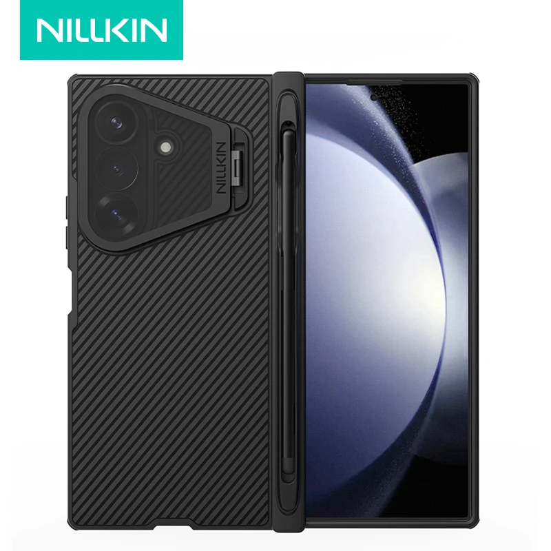 NILIKIN Case For Samsung Galaxy Z Fold 8 Ultra Hard PC + Soft TPU Camera Protection Magnetic Cover with Stylus Pen