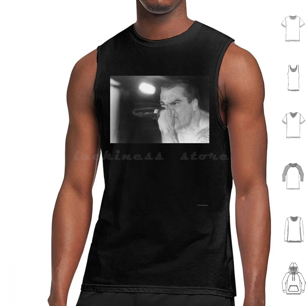Henry Rollins Tank Tops Print Cotton Henry Rollins Black Flag And Roll Live Music Concert T