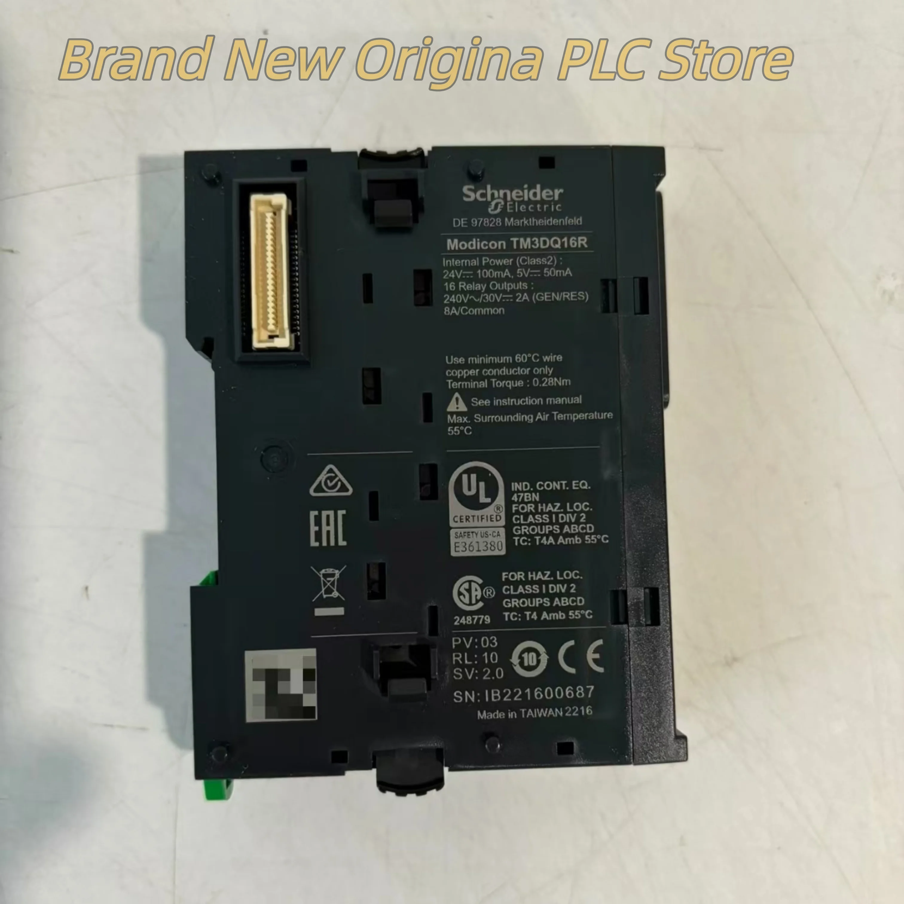 

PLC Module TM3DQ16R TM5SDO12T new in box