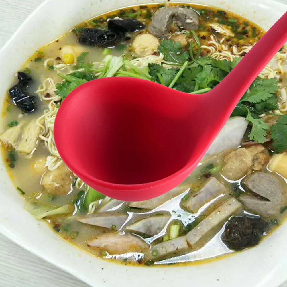 

3Pcs Silicone Kitchen Utensil Set Non Stick Heat Resistant Cooking Tools Red Ergonomic Lightweight Versatile