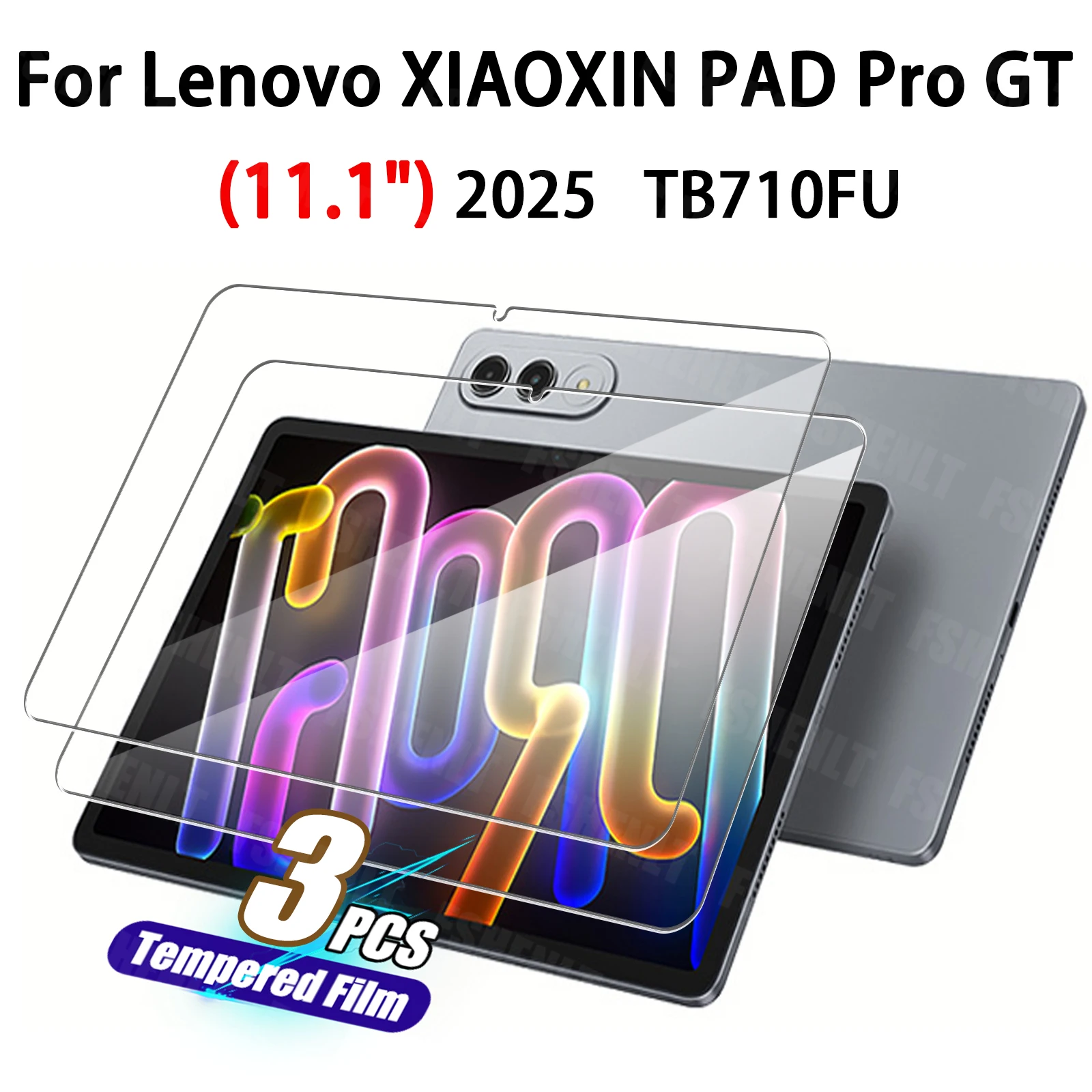 

Защитная пленка из закаленного стекла премиум-класса для Lenovo XIAOXIN PAD Pro GT (11,1 дюйма) 2025 HD 9H, устойчивая к царапинам