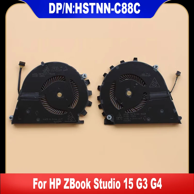 HSTNN-C88C HSN-C02C New For HP ZBook Studio 15 G3 G4 Laptop CPU Cooling Fan GPU Cooler Fan Heatsink Radiator High Quality