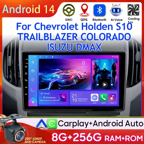 Car Multimedia Radio Android 15 Video Player Carplay For Chevrolet Holden S10 TRAILBLAZER COLORADO ISUZU DMAX GPS Car Radio Audio Multimedia Stereo