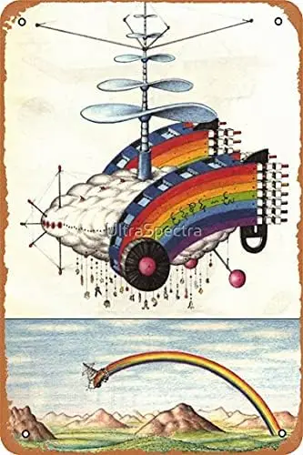 WKHGUBHXIO Codex Seraphinianus Poster Metal Tin Sign 8