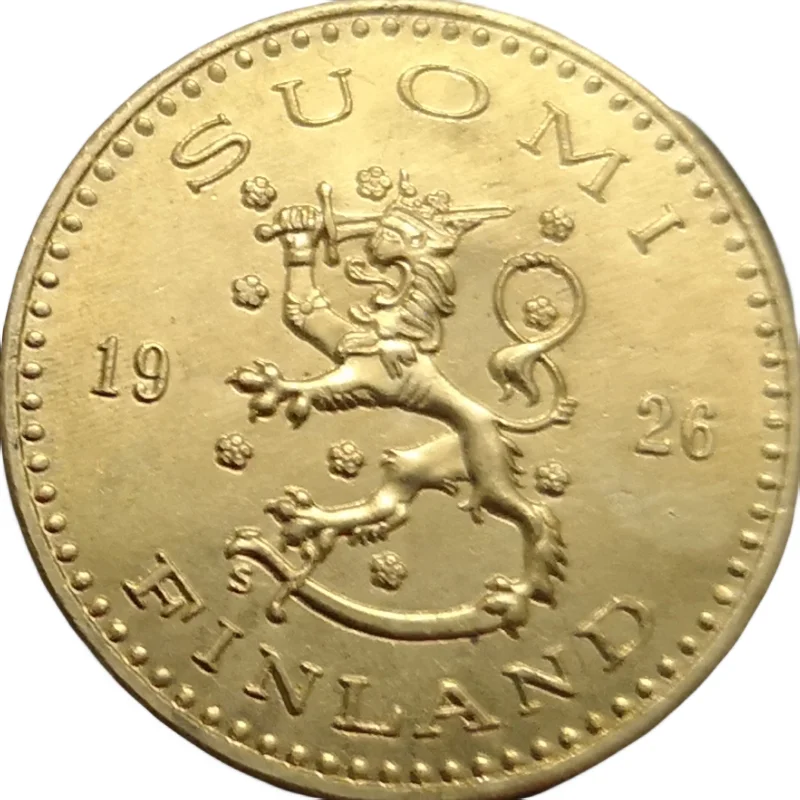 

1926 Finland 200 Markkaa Gold Copy Rare coin