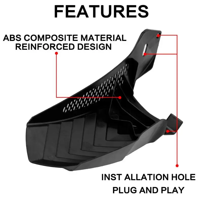Hinterreifen-Schutzblech Click 125i 150i V1/v3/v2 Schwarz Hohl Ausführung Für Motorrad-Zubehör Schmutzschutz – Detail 7