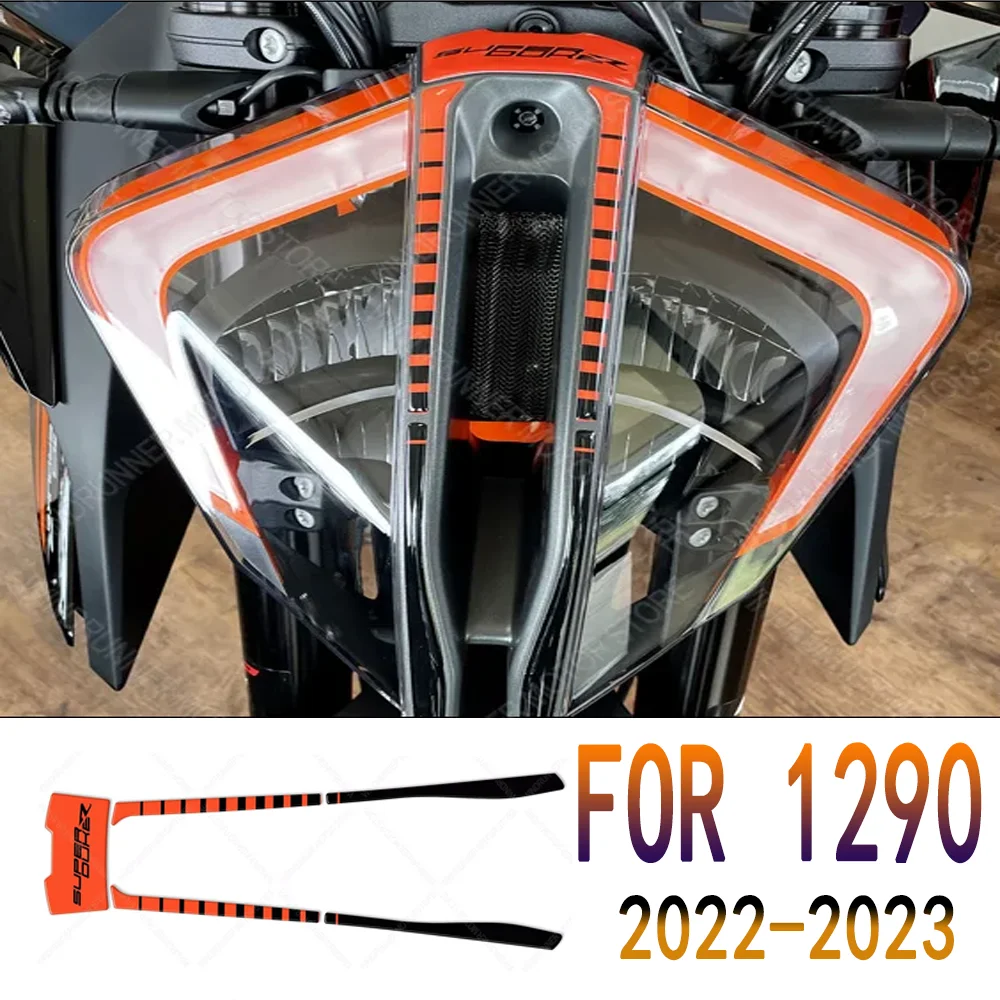 

For 1290 R Super Duke 2022-2023 Motorcycle Waterproof Protection Sticker Headlights Stickers 3D Epoxy Resin Protective Sticker