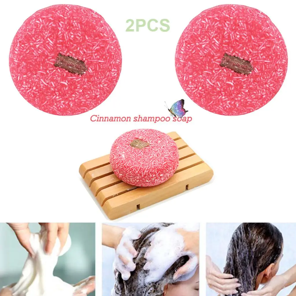 2 Piezas de Champú Sólido en Barra de Canela 100% Natural y Orgánica con Esencia Vegetal