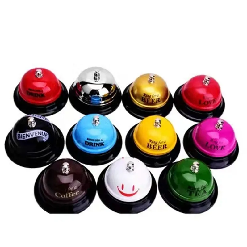 Color Bar Bell With Letters Kitchen Call Meal Bell Service Bar Restaurant Bar Counter Ring