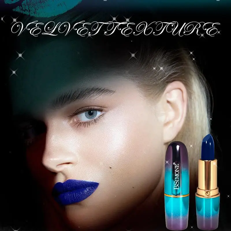 NIEUWE BSIMONE Womens Halloween Gothic Lipstick Matte en Shimmer Langdurige hooggepigmenteerde fluwelen textuur lippenstift