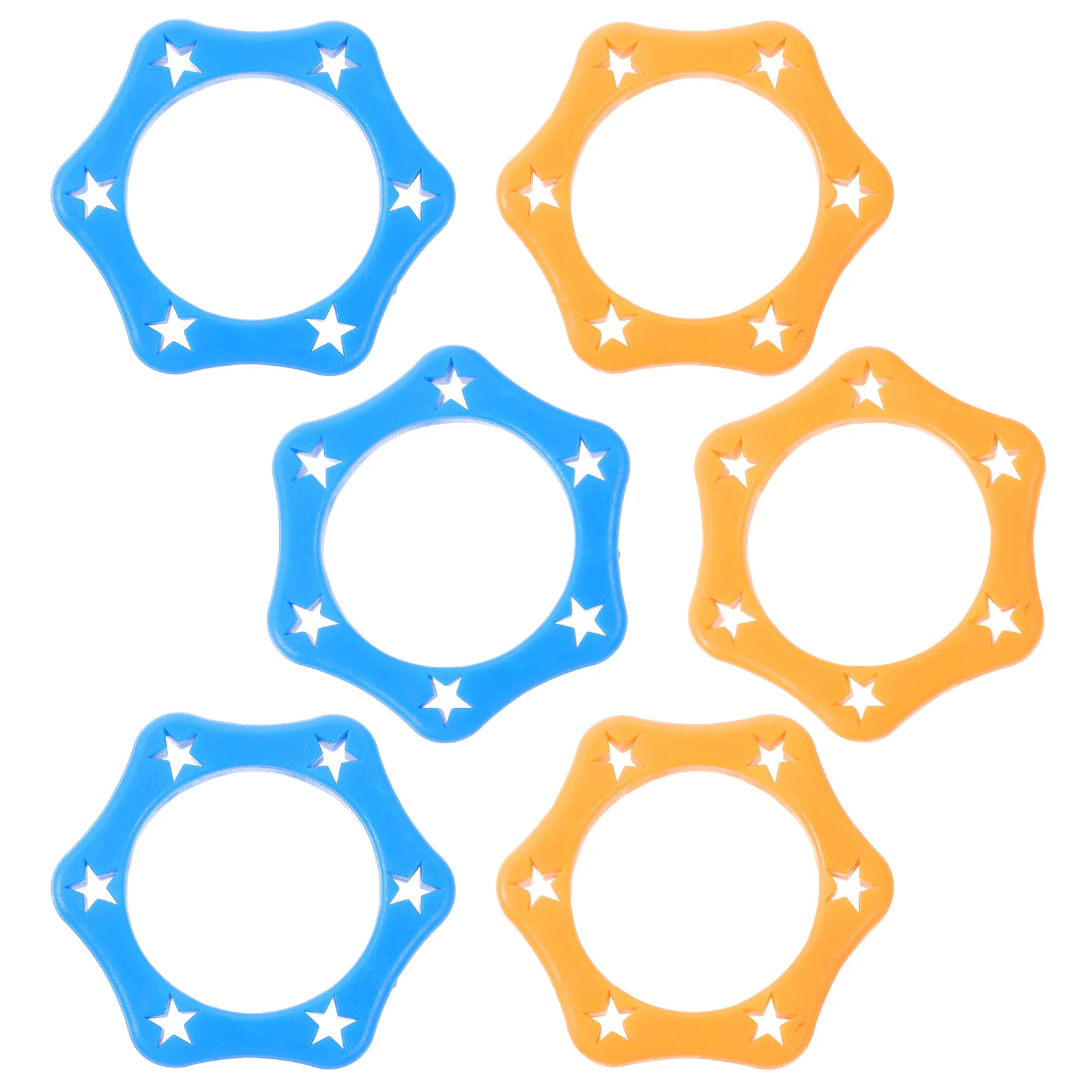 6 قطعة ميكروفون حلقات مضادة للدوران سيليكون ستة زوايا هيئة التصنيع العسكري حماية الدوائر للصدمات المضادة للانزلاق غطاء ميكروفون ل Ktv اللاسلكية