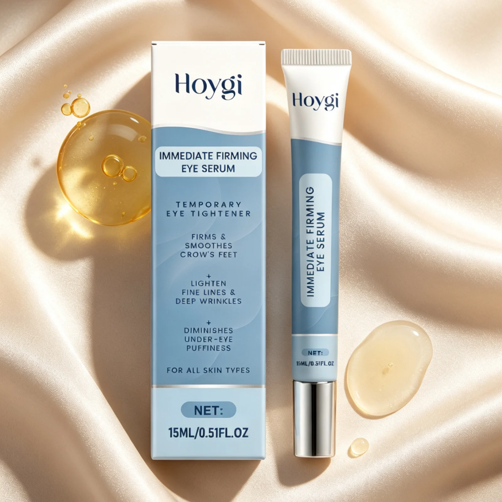 Hoygi Under Eye Serum Reduce Fine Lines Smooth Wrinkles Restore Elasticity Reduce Dark Circles Nourishing Gentle Eye Tightener