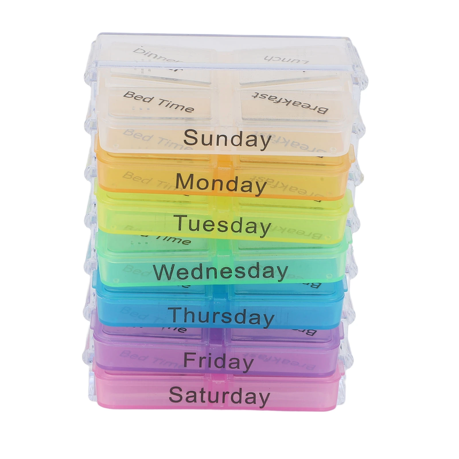 Medicine Storage Box for 7 Days 28 Compartment Pill Organizer with Large Travel Case for Tablets Capsules and Small Items