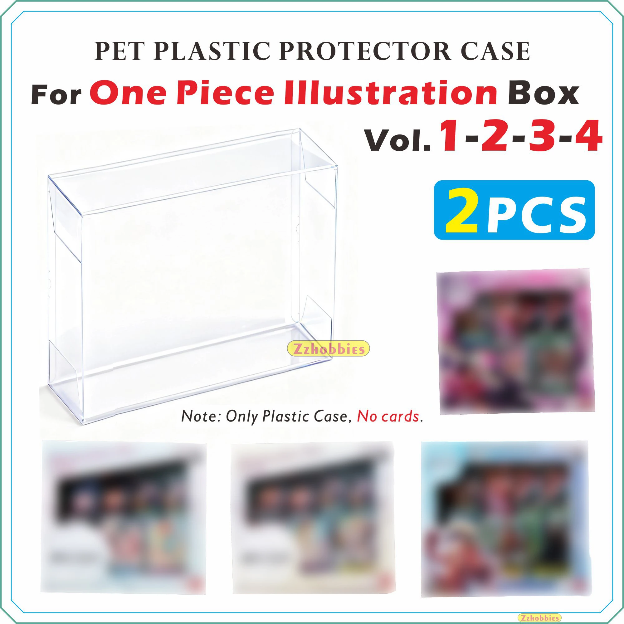2PCS PET Plastic Protector Case For One Piece Illustration Vol.1-2-3-4 | One Piece Illustration Vol.5/6【0.6mm Thick】