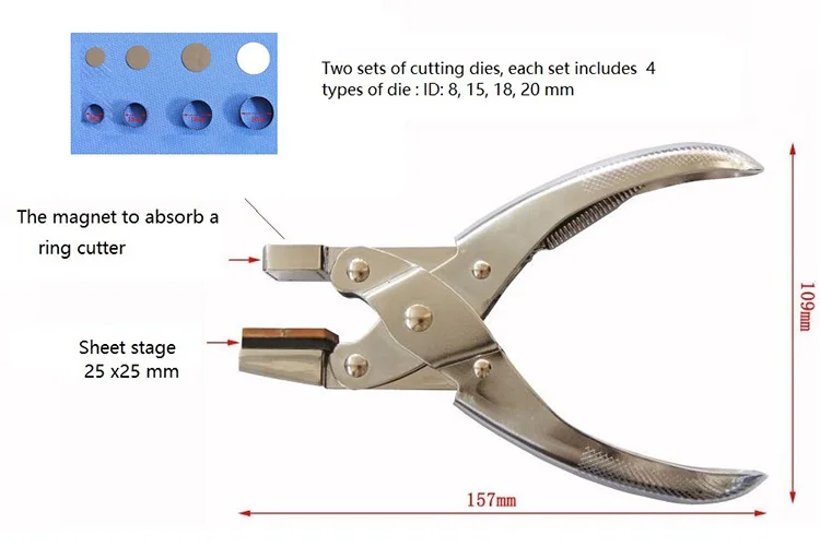 Coin Cell Punching Tool  Manual Handheld Disc Cutting Cutter Puncher Equipment For Lab Research