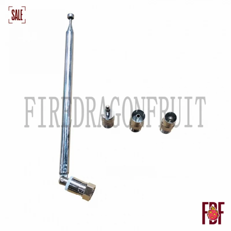 

F Type to 35mm TV Female Adapter 7120 Radio Telescopic Antenna 76cm Length 3 Pieces Set Compatible Mobile Phone Accessories