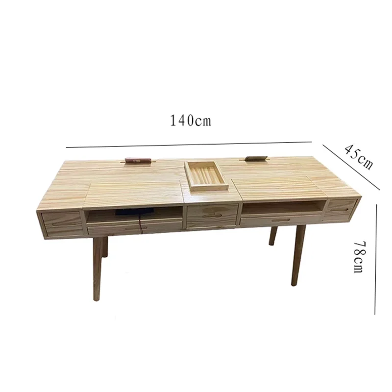 Wood Manicure Table Gel Nails Professional Portable Nail Supplies Tables Salon Makeup Desk Tavola Per Unghie Furniture Beauty