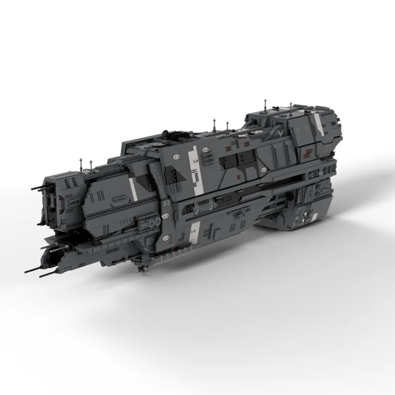 Modelo de nave espacial moc blocos de construção valiant classe super pesado cruiser modelo tecnologia tijolos montagem presentes do feriado conjunto brinquedo