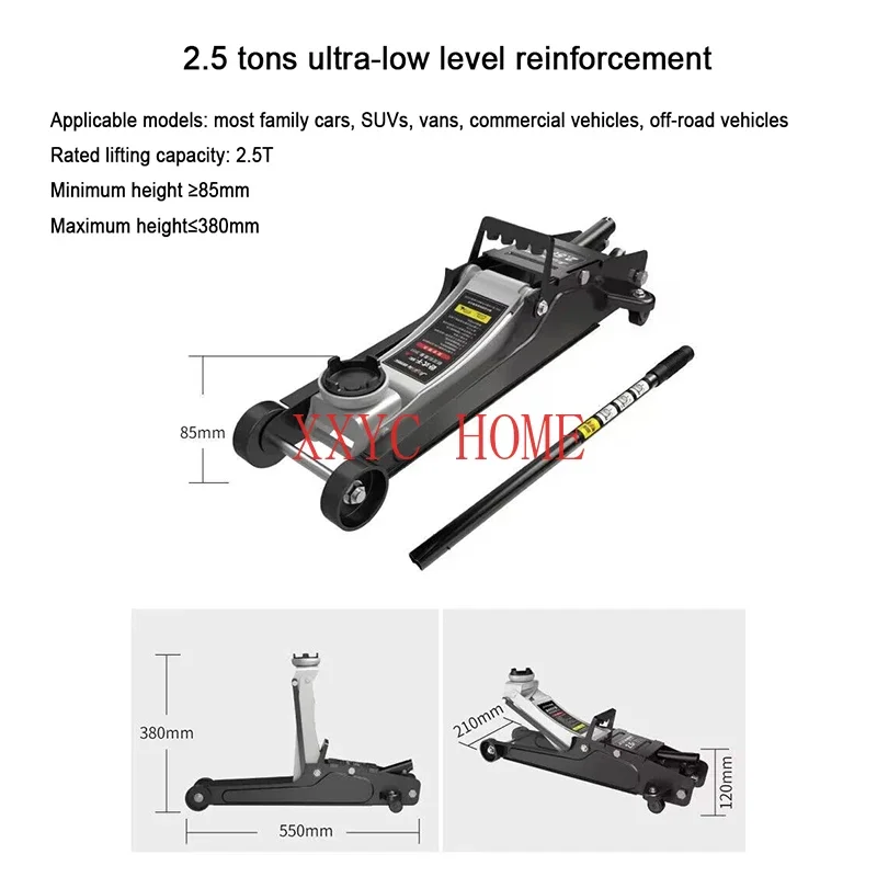 Fast Lifting Horizontal Jack Tire Changing Tool Car Hydraulic Maintenance Oil Pressure