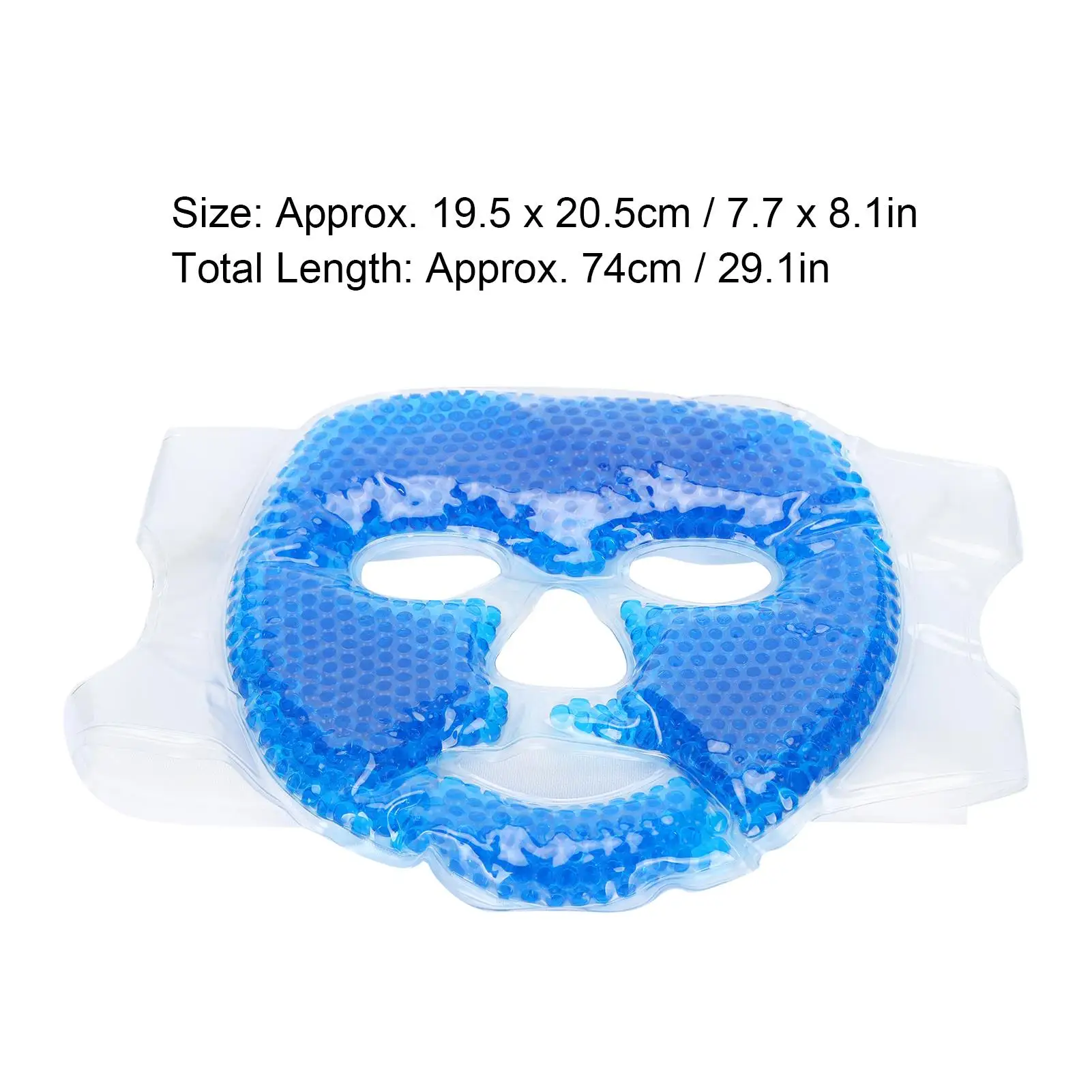 عبوة من جل التبريد للوجه، قناع وجه مريح قابل لإعادة الاستخدام للاستخدام في المنزل والمكتب