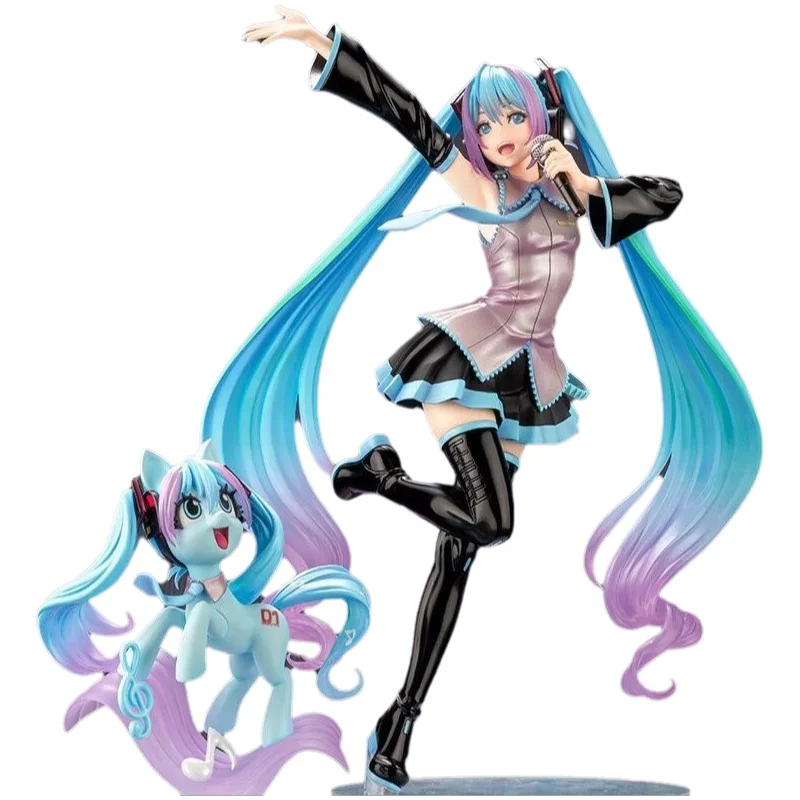 ألعاب شخصيات الحركة Hatsune Miku Virtual Singer & My Little Pony جمع سطح المكتب لتزيين الرسوم المتحركة هدايا عيد الميلاد الطرفية