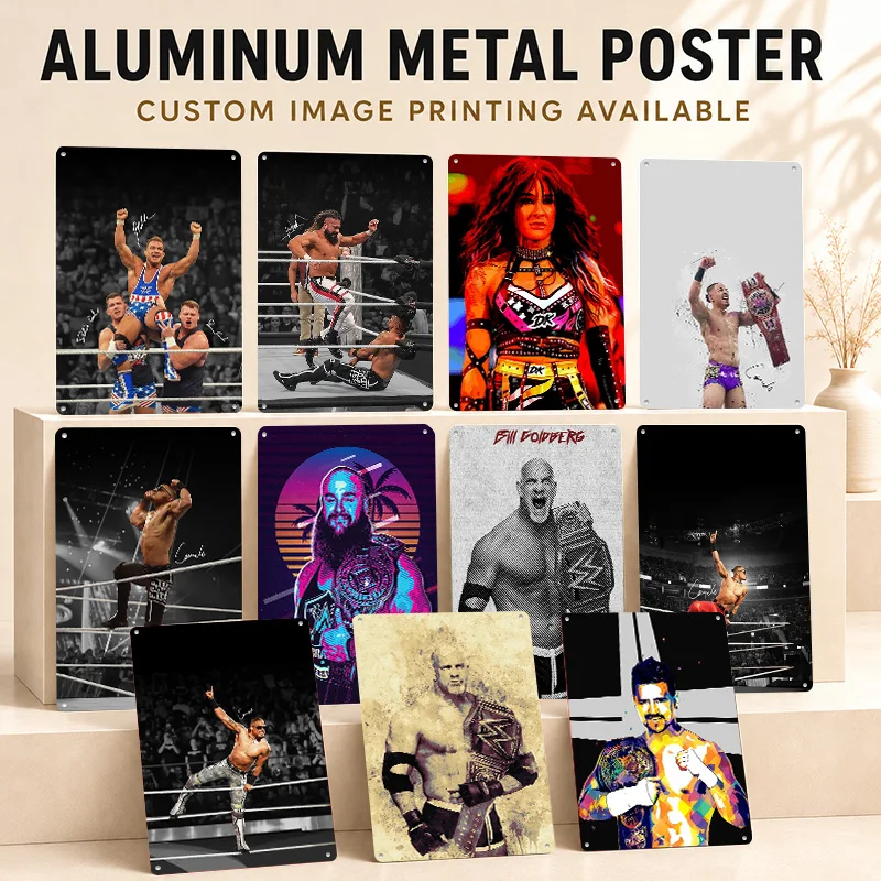 Carmelo Hayes Textured Posters Personalized Aluminum Metal Sign Premium Arena Legend Tribute Wall Art Ideal In Training Lounge