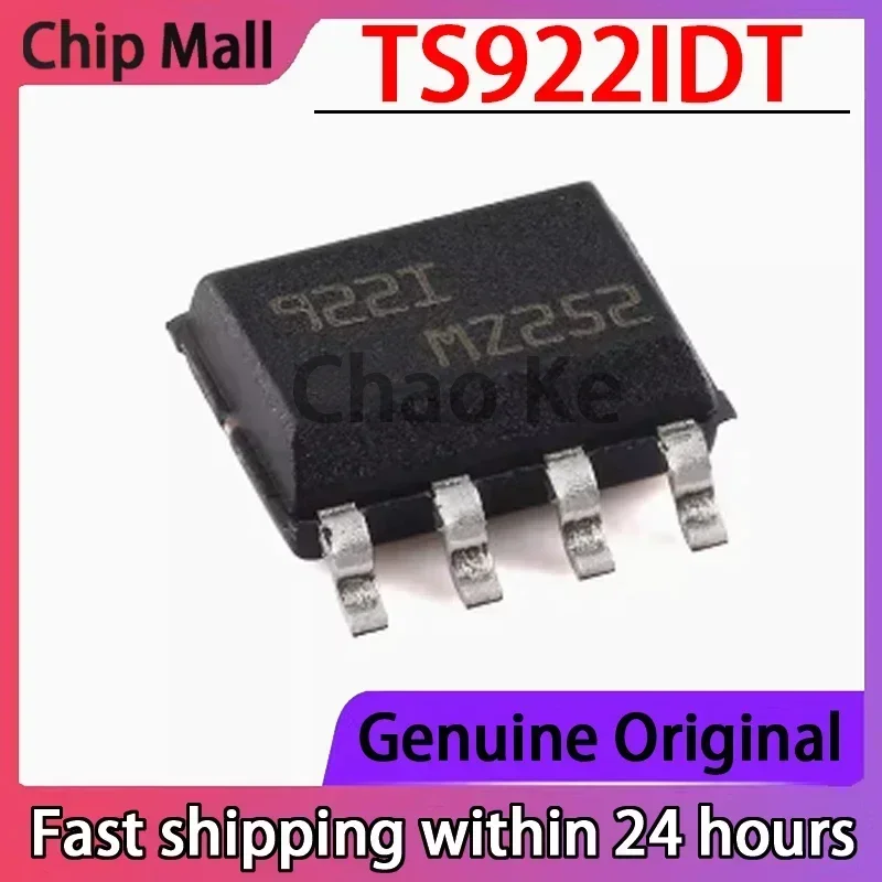2PCS  TS922IDT 922I SOP8 Rail To Rail Dual Operational Amplifier Chip Brand New in Stock 