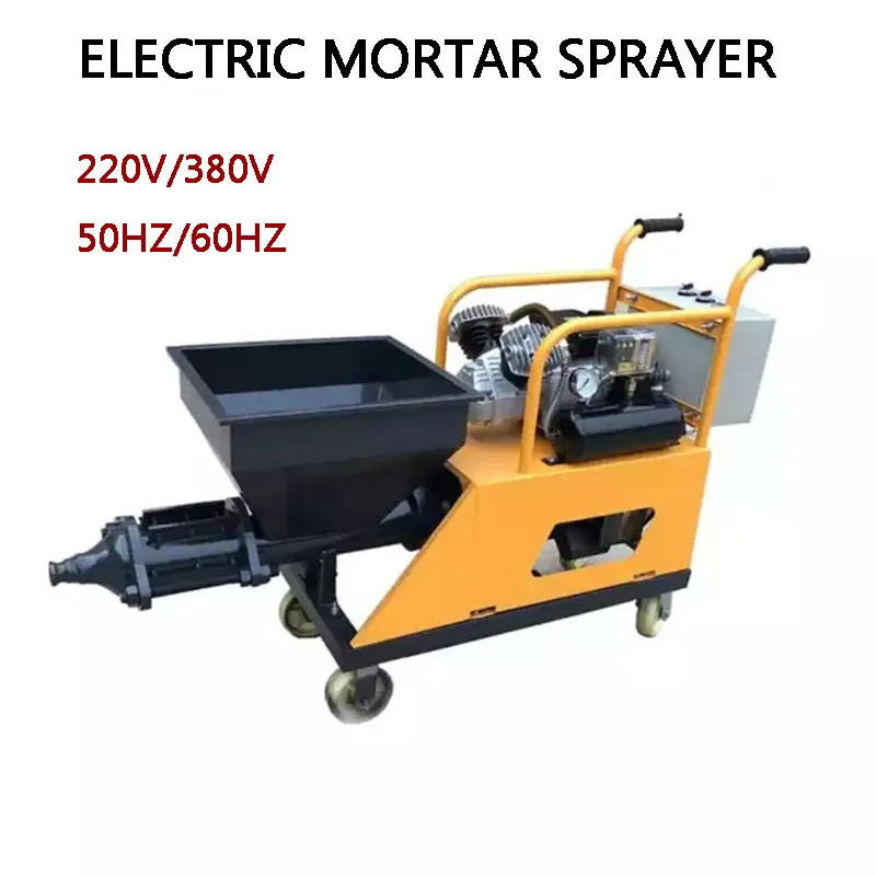 

Cement Mortar Spray Machine Stone Paint Plaster Wall Automatic Spray Machine Electric Cement Mortar Shotcrete Furnish Equipment