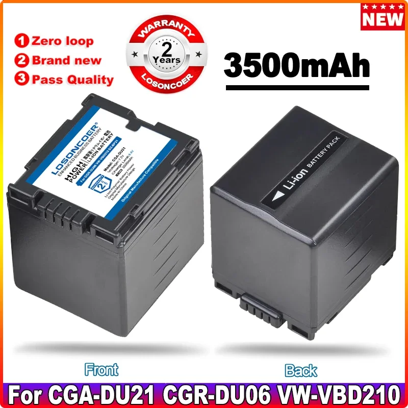 توصية مفصلة لبطارية CGA-DU07A CGA-DU21 لـ PANASONIC CGR-DU06 DU07 DU14 NV-GS10 CGA-DU12 GS100K GS17E VW-VBD210 DZ-BP21 VBD14