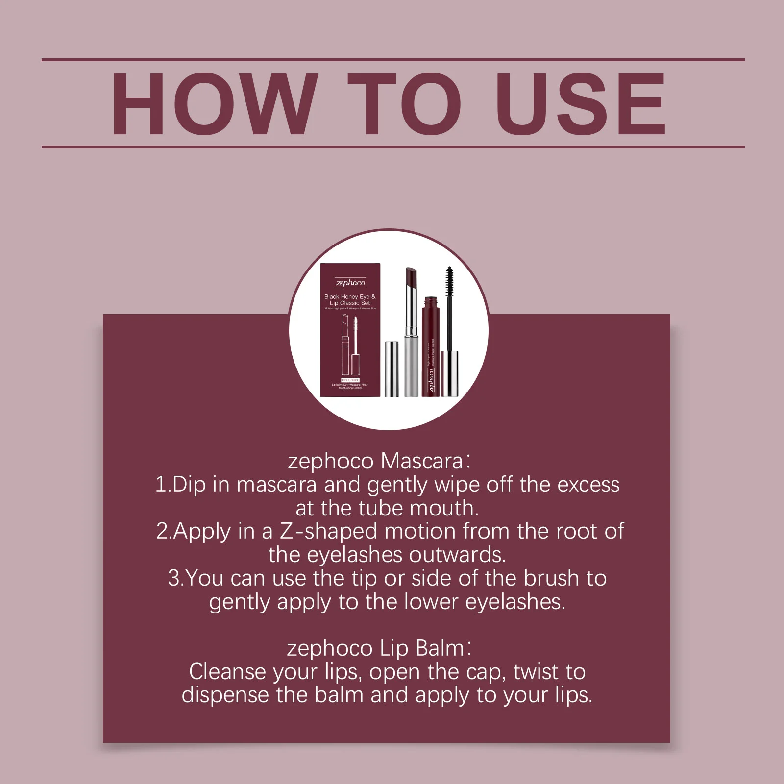 Black Honey Iconic Augen- und Lippen-Make-up-Set Schwarze Volumen-Gebende Verlängernde Curling-Mascara Plumping Gloss Lippenstift Wasserfestes Make-up-Set