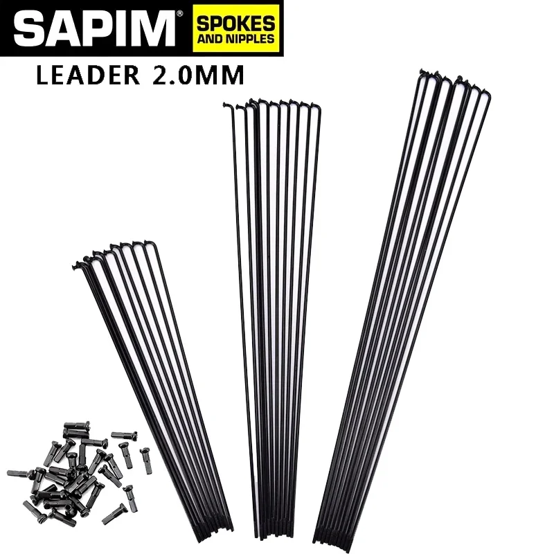 Sapim bicycle spokes Can choose any length below 310mm 2.0 round j-bend/straight pull Black bikes with copper cap spokes