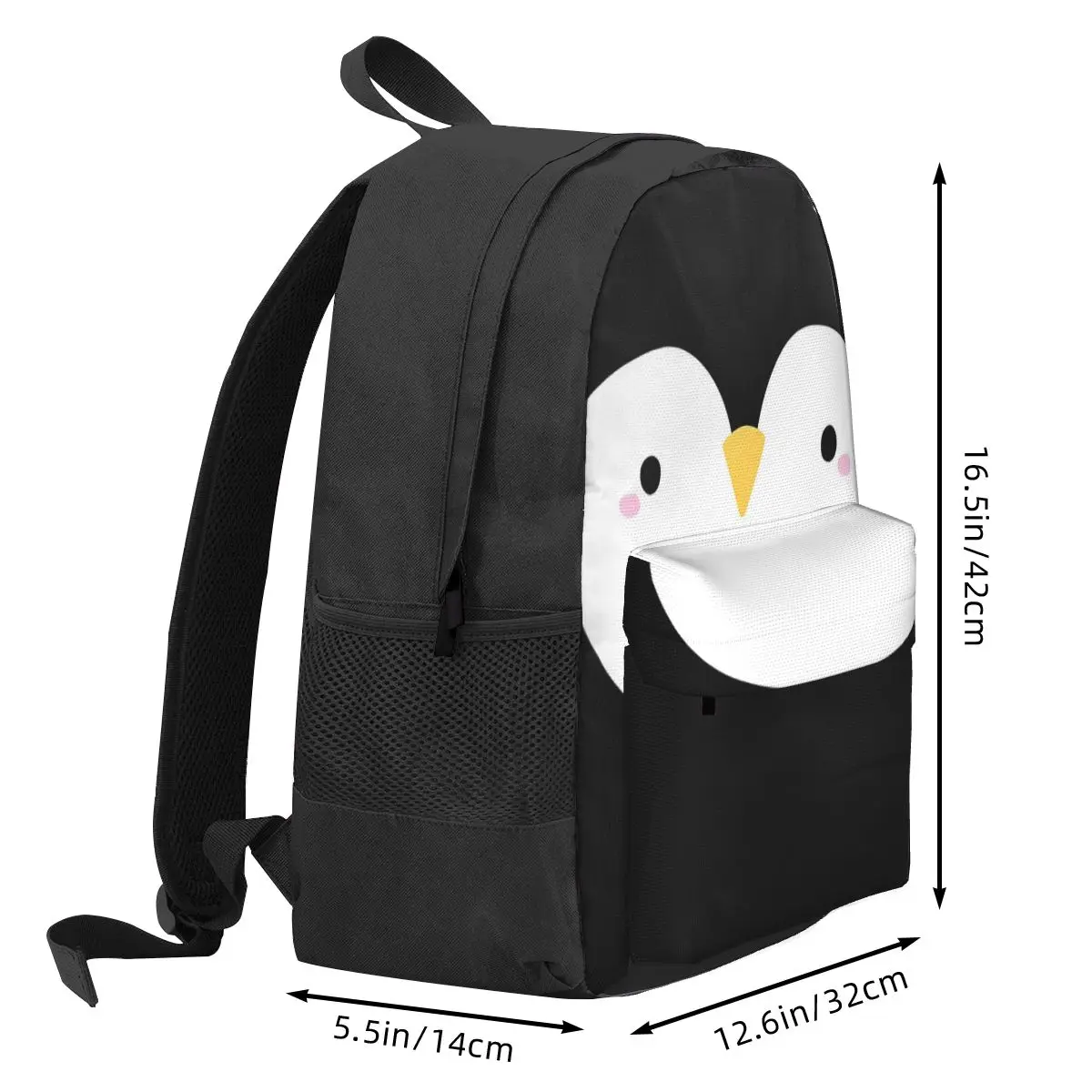 Cute Little Penguin Face zaini ragazzi ragazze Bookbag studenti borse da scuola zaino zaino per Laptop borsa a tracolla grande capacità