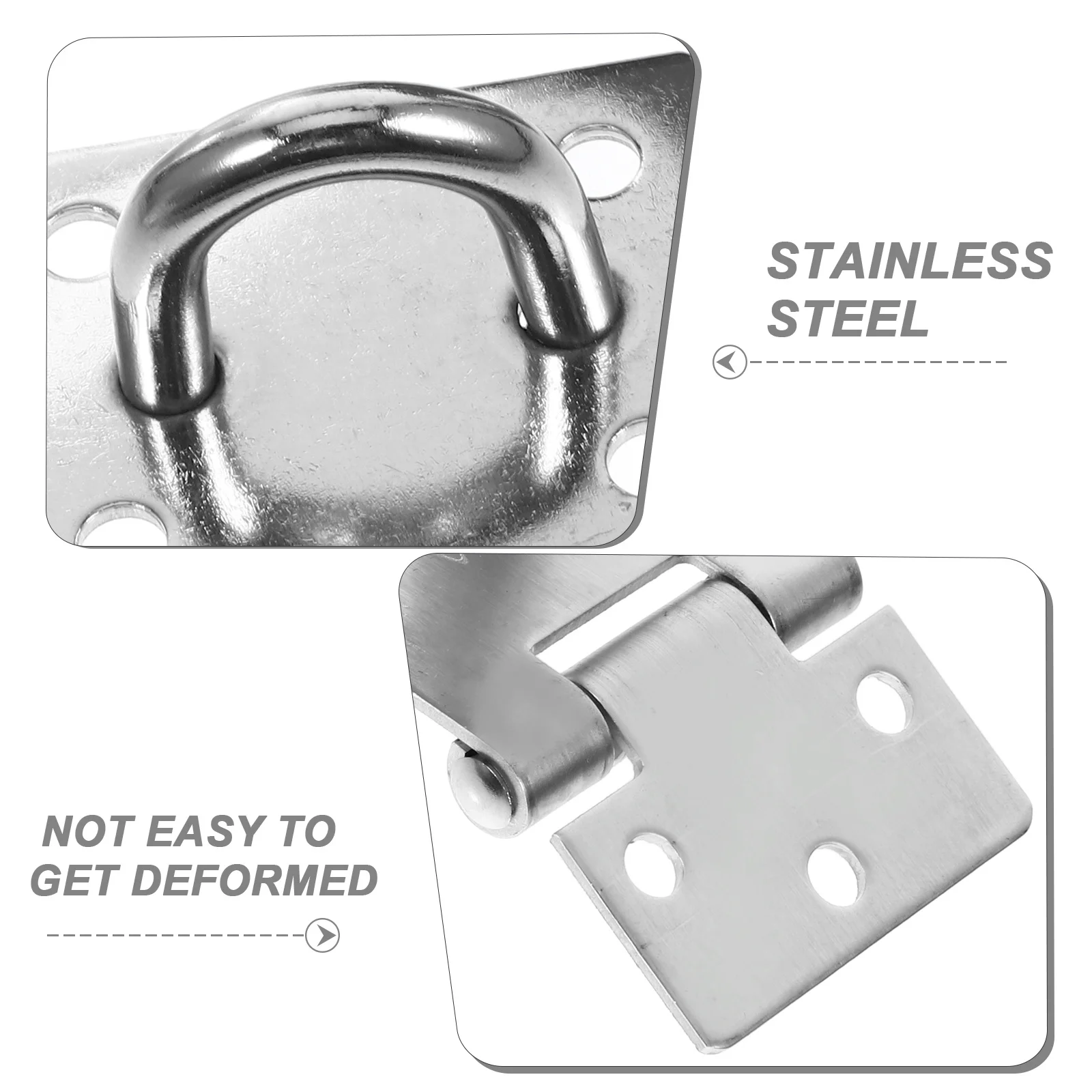 

3 Inch Straight Hasp 304 Stainless Steel Heavy Duty For Door Window Cabinet Shed Outdoor Security Hardware