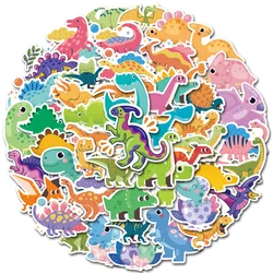 10/25/50pcs Cute Big Eyes Dinosaurs Cartoon Stickers Waterproof Animal Decals for Children Teaching Party Scrapbook