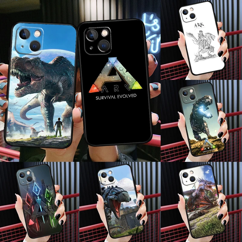 Jeu ARK Survival Evolved Phone Back Cover, Coque pour iPhone 15, 12, 14 Pro Max, 11, 13 Mini Plus, Poly X, XS Max