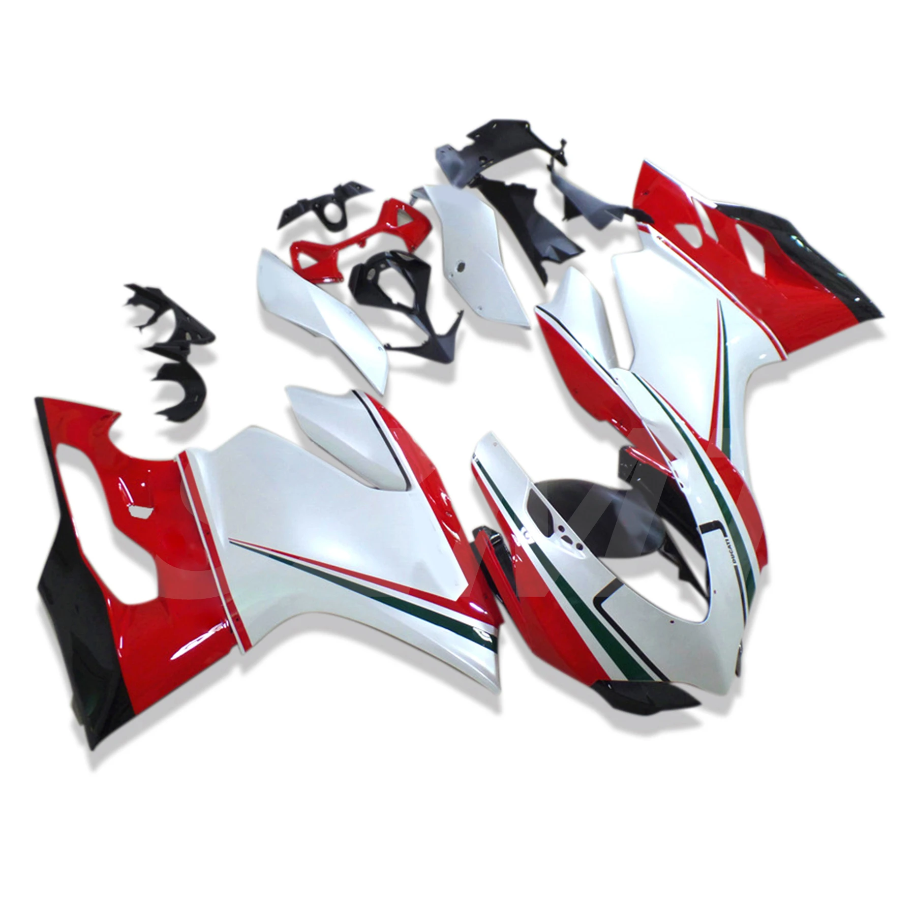 Motorcycle Fairings Kit For DUCATI Pantigale 899 2012 2013 2014 1199 12 13 14 Injection Hot Red White Black Bodywork Set