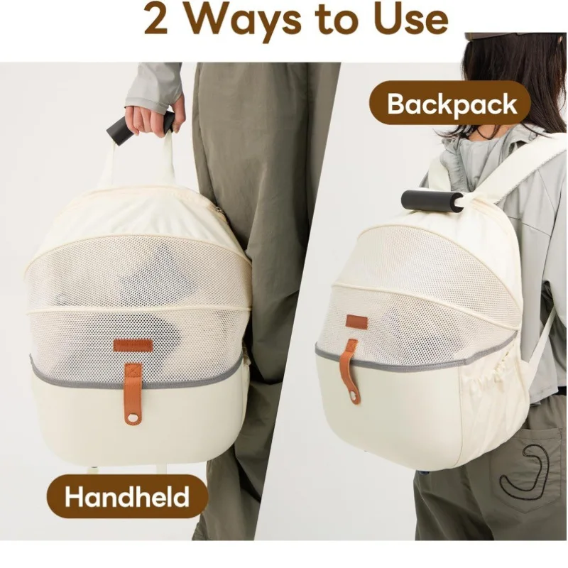 

Large Space Pet Backpack Carrier Breathable Cat Capsule Bag Double Shoulder Outdoor Travel Bag For Cats Dogs