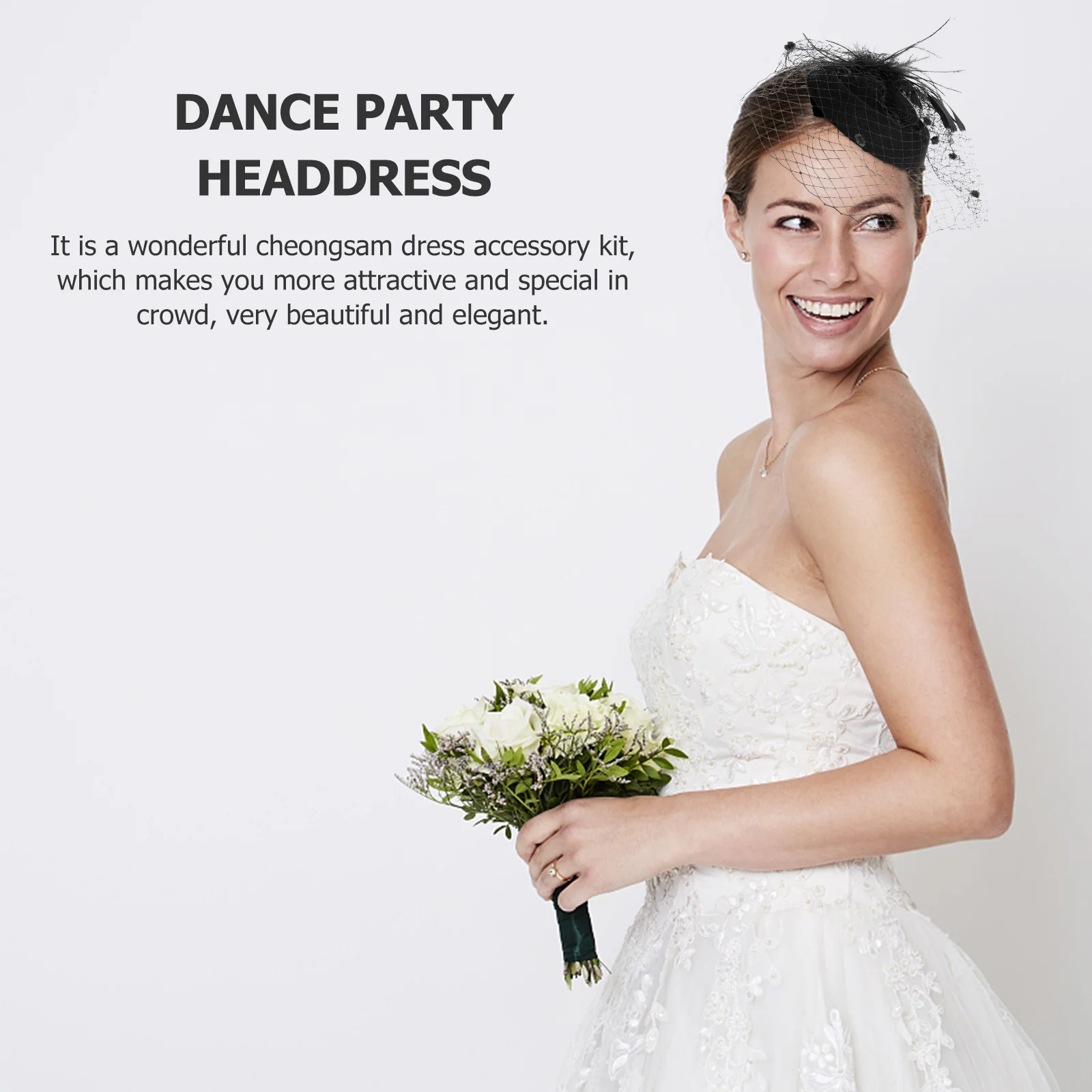 

Small Hat Women Headband Pearl Detachable Clip Lightweight Bridal Wedding Fascinator Hair Accessory Tea Party Banquet