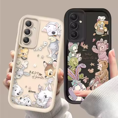 Cute Disney Animal Marie Cat Case For Samsung Galaxy S25 S24 Ultra S23 S22 S21 Plus FE A56 A36 A26 A16 A06 A15 A25 A35 A55 5G