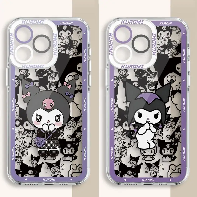 phone case For iPhone 14 13 12 Mini 11 Pro Max 15 8 X XR XS MSX 6 6S 7 SE 15Plus Clear fundas cover Japan Super Cool Kurome Girl