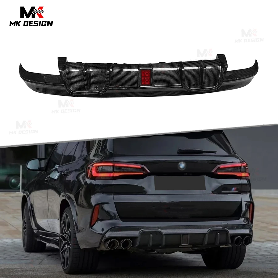 

Carbon Fiber MH Style Rear Diffuser Bumper Lip for BMW X5M F95 X6M F96 2020-2024 Rear Bumper Lip Diffuser Splitters Car Styling