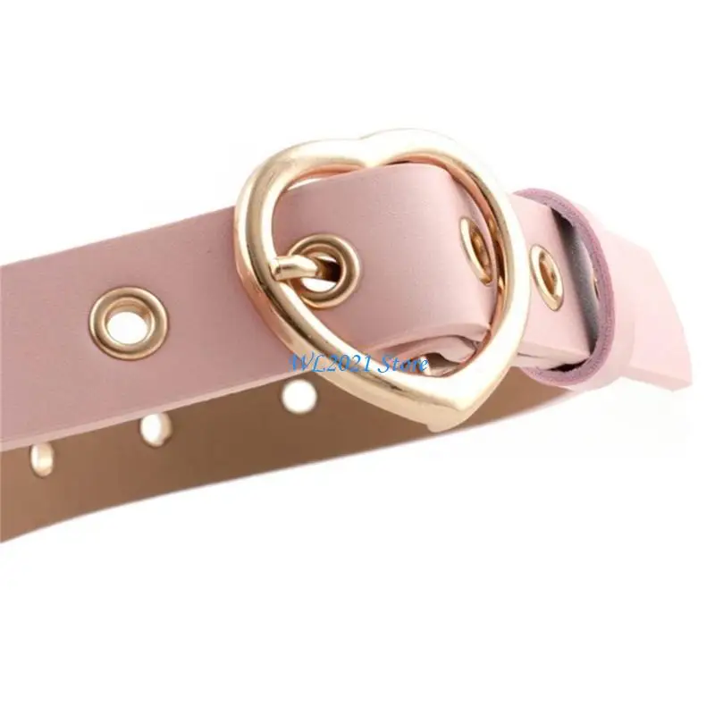 

G5GC Lady Belt Jean Belt Heart Kid Belt Waist Costumes Heart Buckle