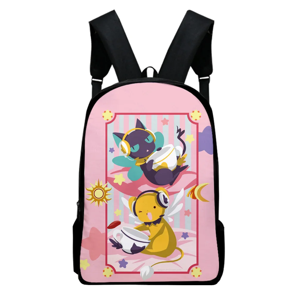 

Trendy Popular cardcaptor sakura Notebook Backpacks pupil School Bags 3D Print Oxford Waterproof Boys/Girls Laptop Backpacks