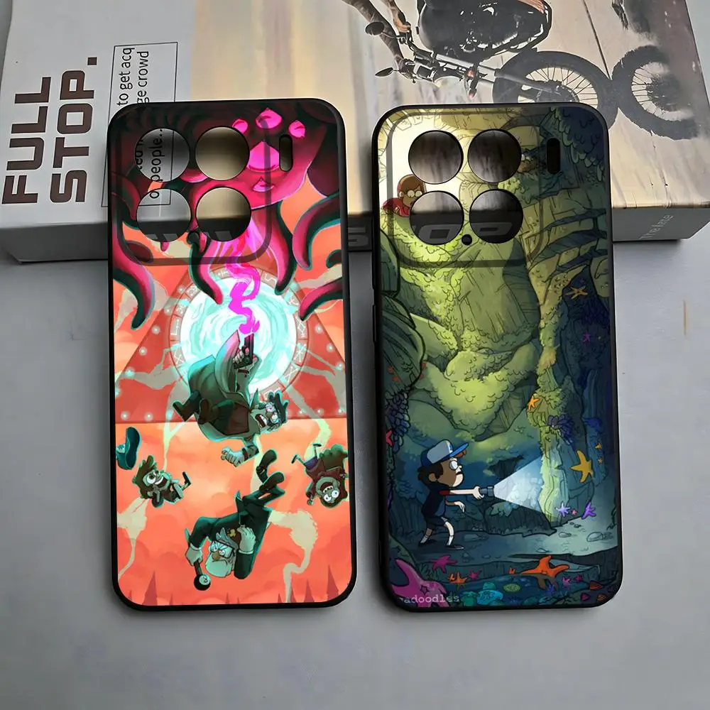 Funda de teléfono Gravity Falls Comic Anime para Xiaomi 17 15 14 13 12 Mi 11 Ultra T Pro Lite, carcasa suave negra