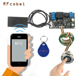 Fingerprint Identification Control Board Mobile Phone NFC Induction Relay Motherboard IC 13.56Mhz access controller DC12-120v