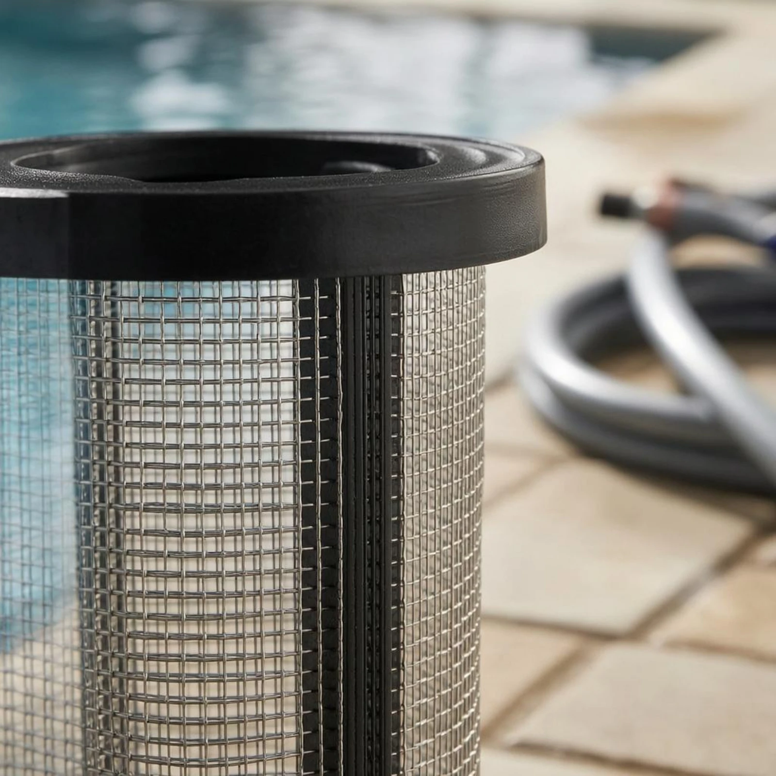 2 Pieces Replacement Filter Mesh Cartridge Black Plastic Cylindrical Filter Cartridge Easy Maintenance Heavy Duty