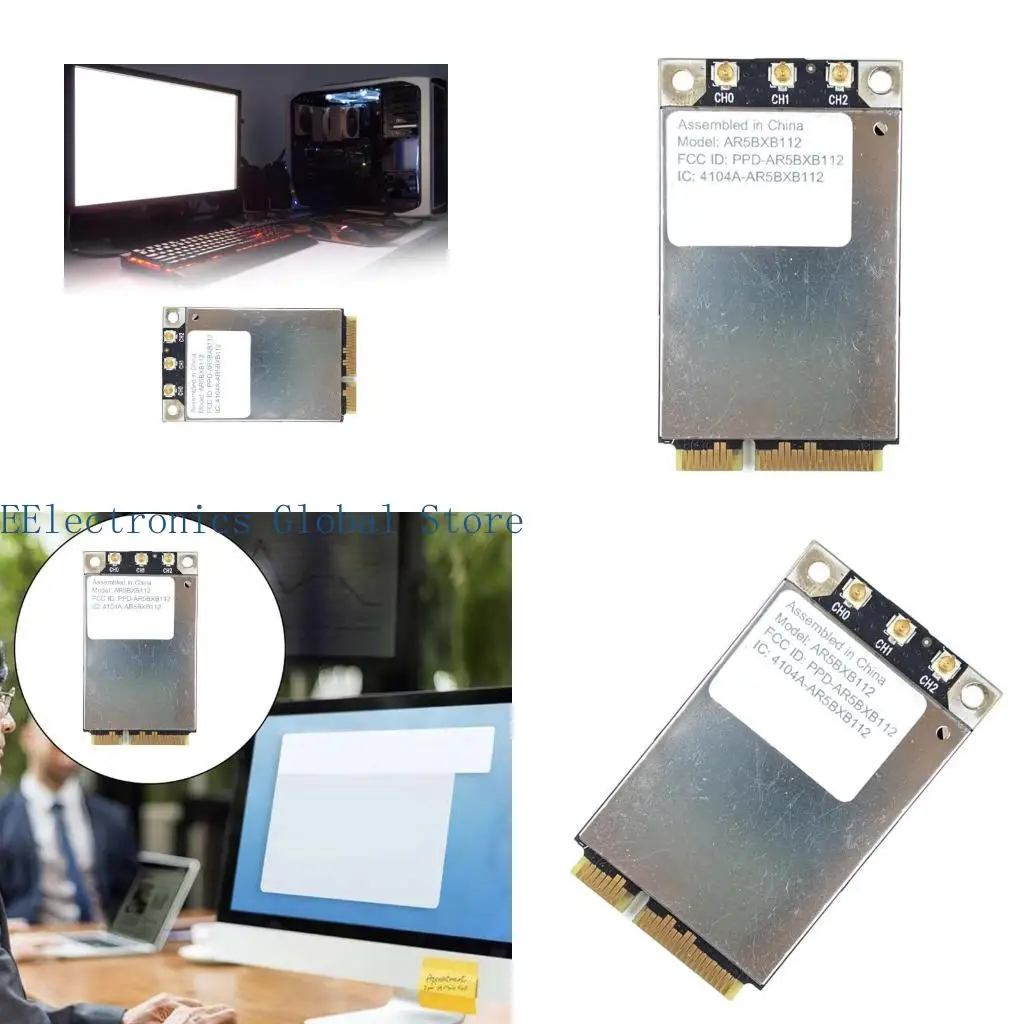 

462B AR5BXB112 AR9380 Dual Band 450Mbps Wifi Mini PCI-E Wireless Card for PC Desktop