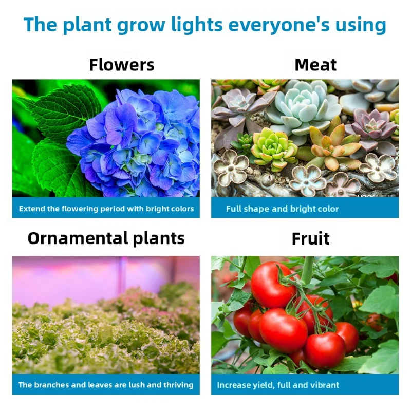 

Sunlike LED Plant Grow Bulb E27 - Red Blue Light Foldable Deformable for Succulents Moss